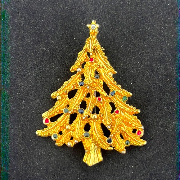 Jewelry Vintage Christmas Tree Brooch Poshmark